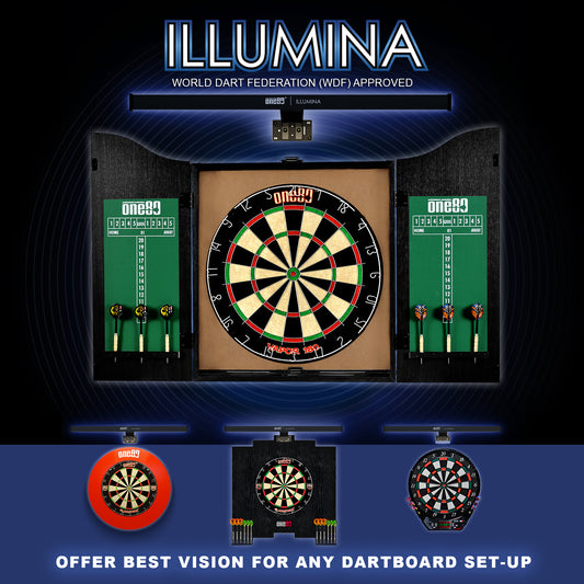 Illumina LED Dartboard Lighting + Nylon Carpet Combo