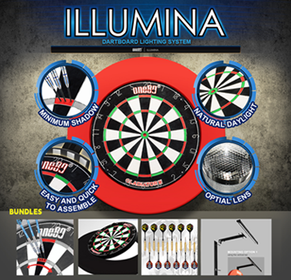 One80 Pro Dartboard Setup Kit