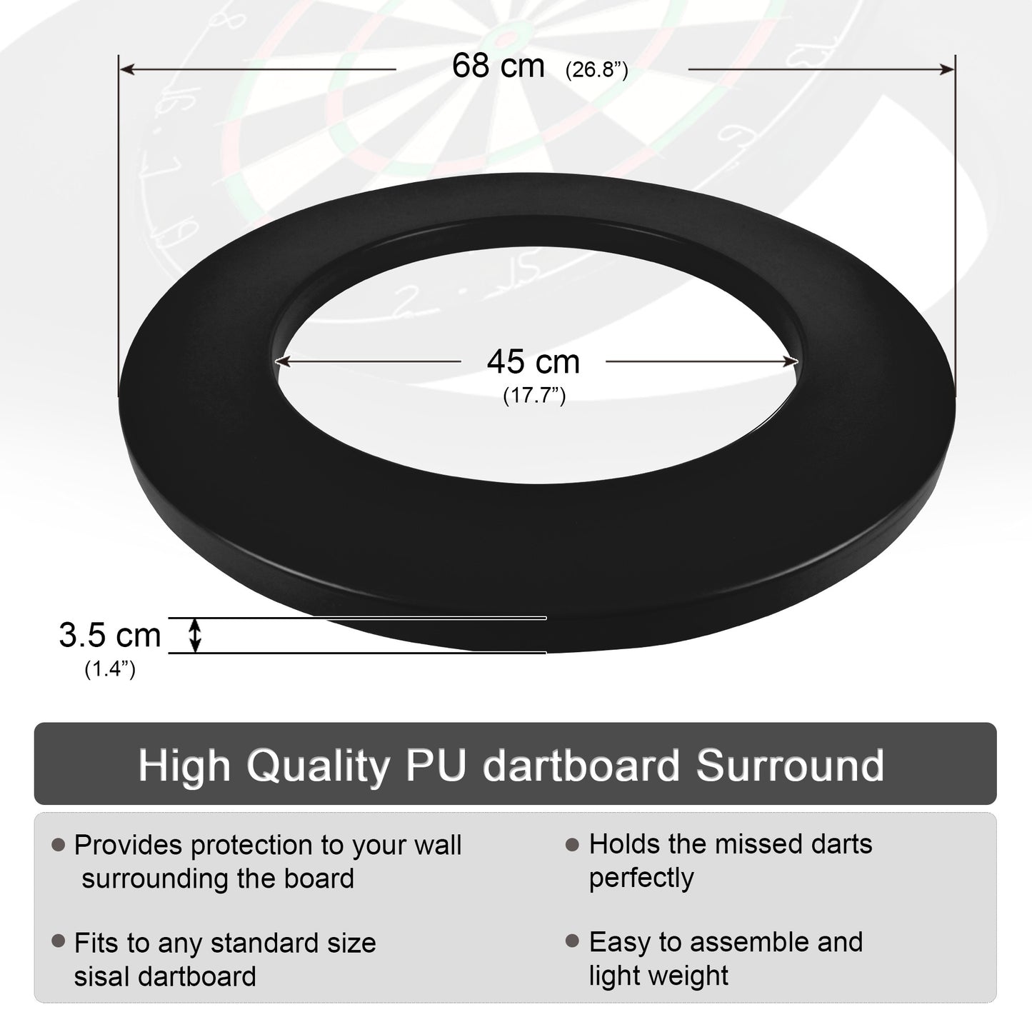 One80 PU Dartboard Surround