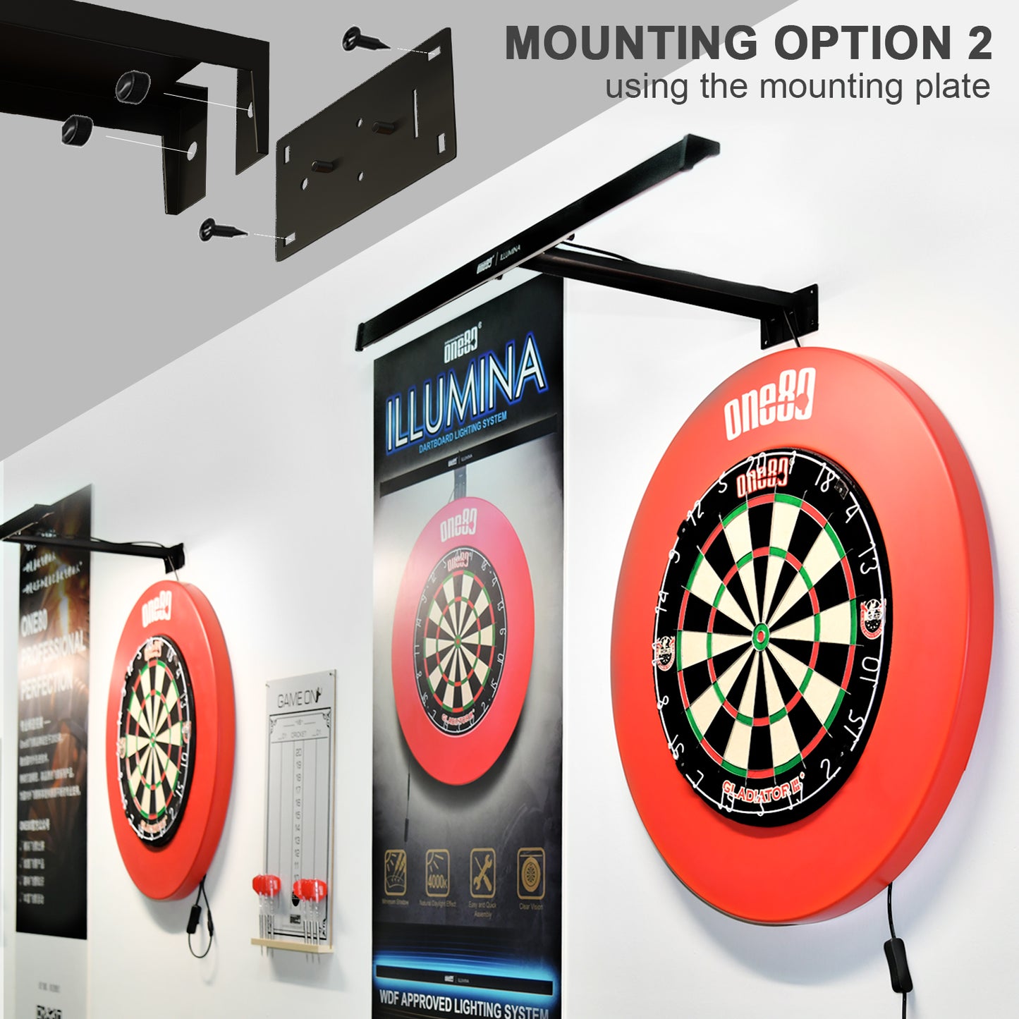One80 Pro Dartboard Setup Kit