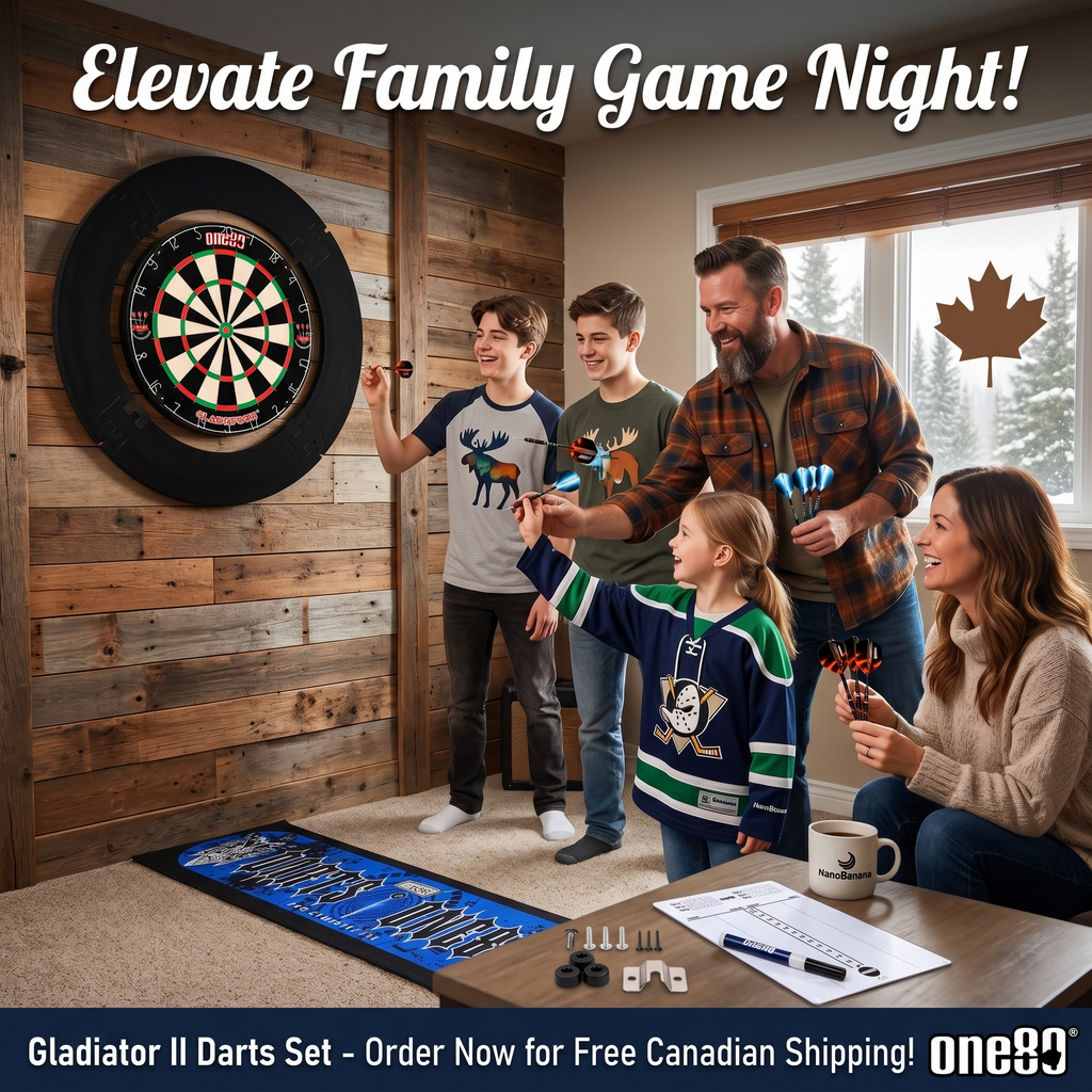 Gladiator 2 Darts + Dartboard + EVA Surround Combo