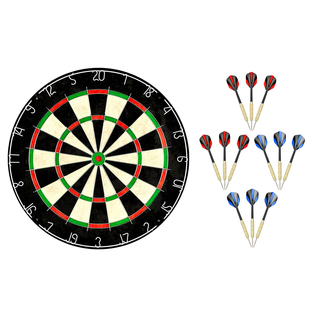Bristle Dartboard + Darts Combo
