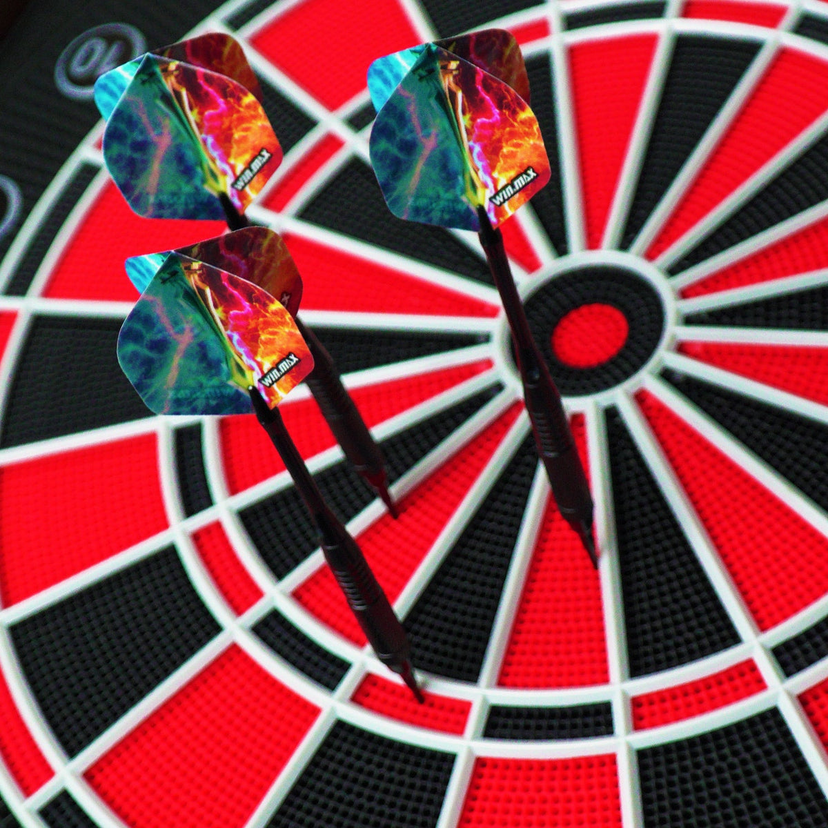 WINMAX Electronic Dart Board Cabinet Set with LED Scoreboard - 38 Games, 211 Variations, 12 Darts Included