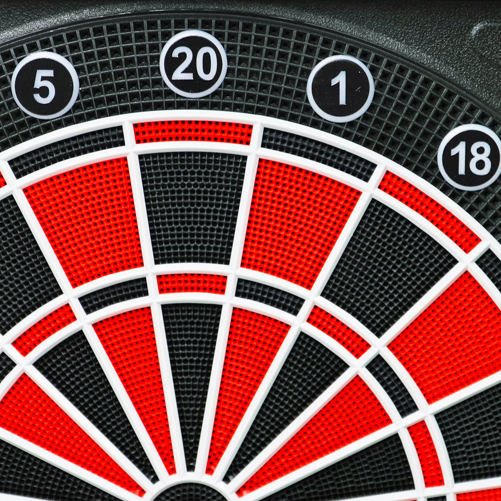 WINMAX Electronic Dart Board Cabinet Set with LED Scoreboard - 38 Games, 211 Variations, 12 Darts Included