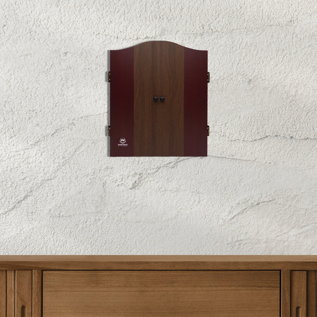 WINMAX Electronic Dart Board Cabinet Set with LED Scoreboard - 38 Games, 211 Variations, 12 Darts Included