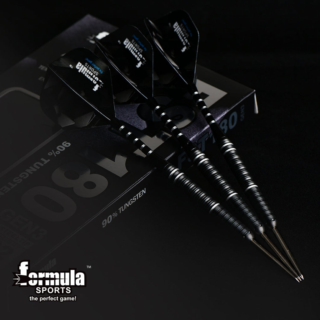FST180 GEN3 Black + Silver Dart Set (Pack of 3)