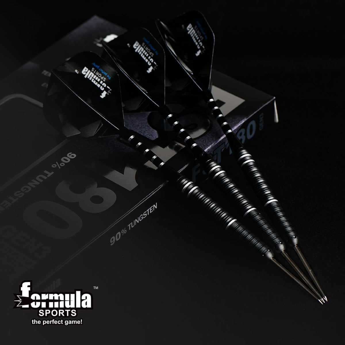 FST180 GEN3 Black + Silver Dart Set (Pack of 3)