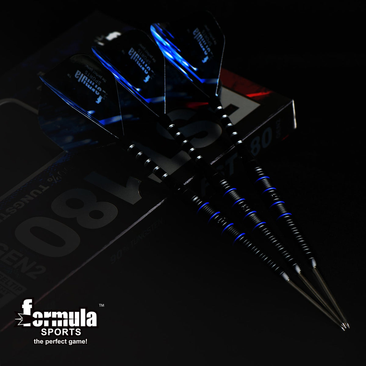 FST180 GEN2 Black + Blue Dart Set (Pack of 3)